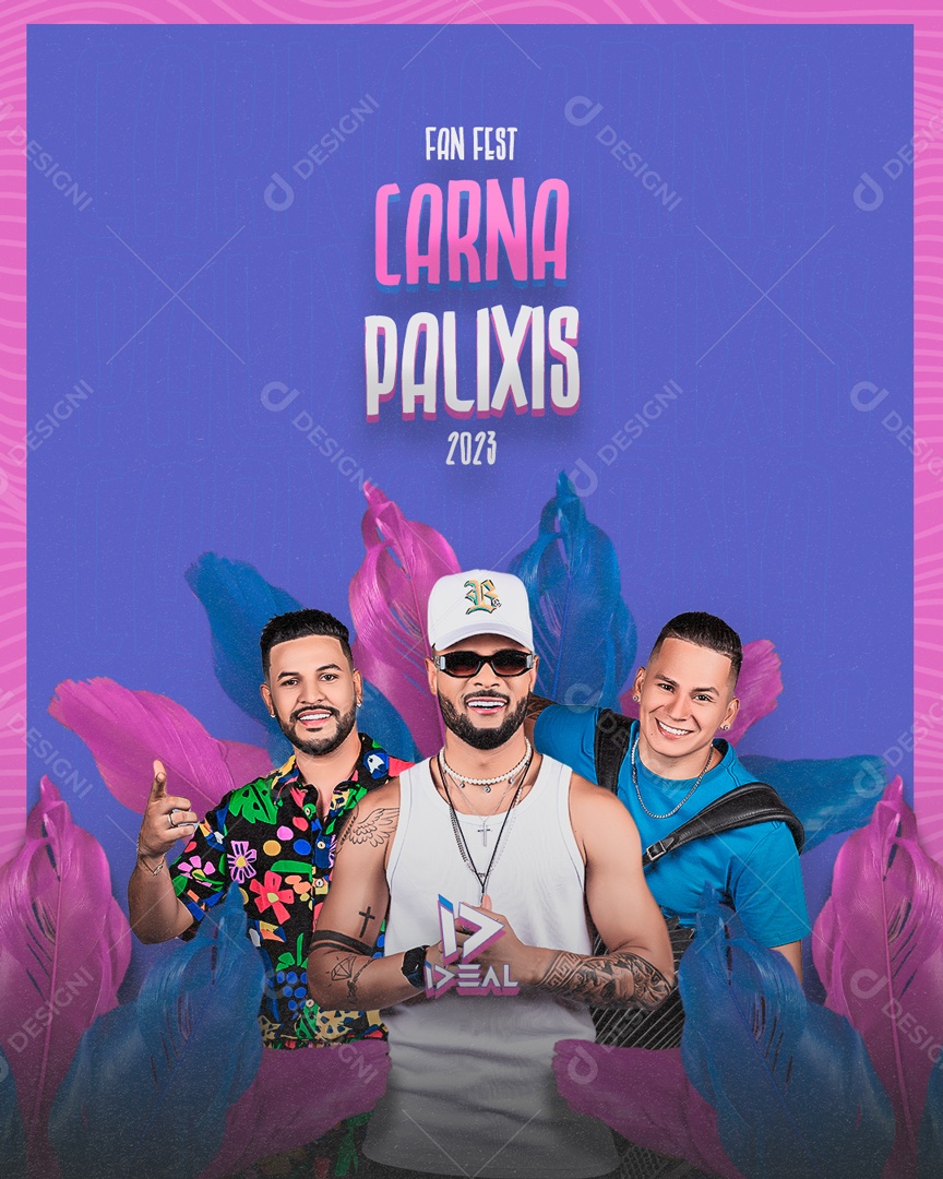 Flyer Fan Fest Carna Palixis 2023 Social Media PSD Editável