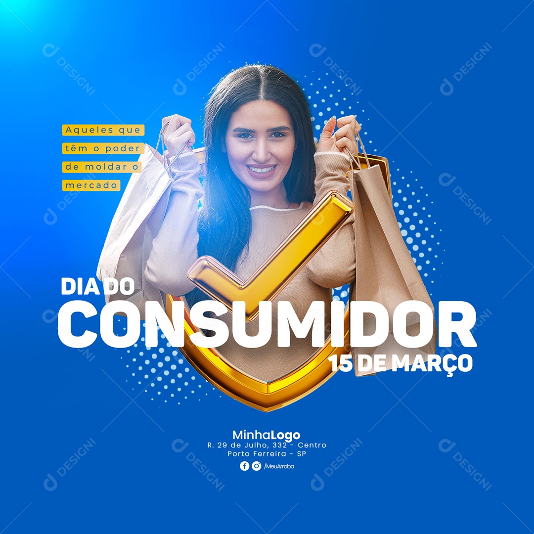Social Media Dia Do Consumidor 15 De Março PSD Editável