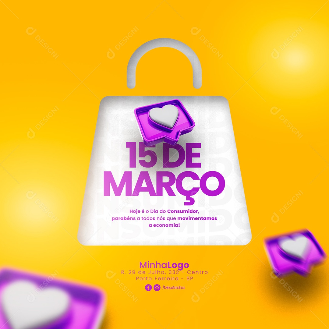 Social Media Dia Do Consumidor 15 De Março PSD Editável