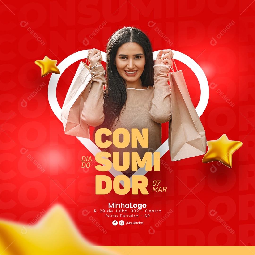 Social Media Dia Do Consumidor 15 De Março PSD Editável