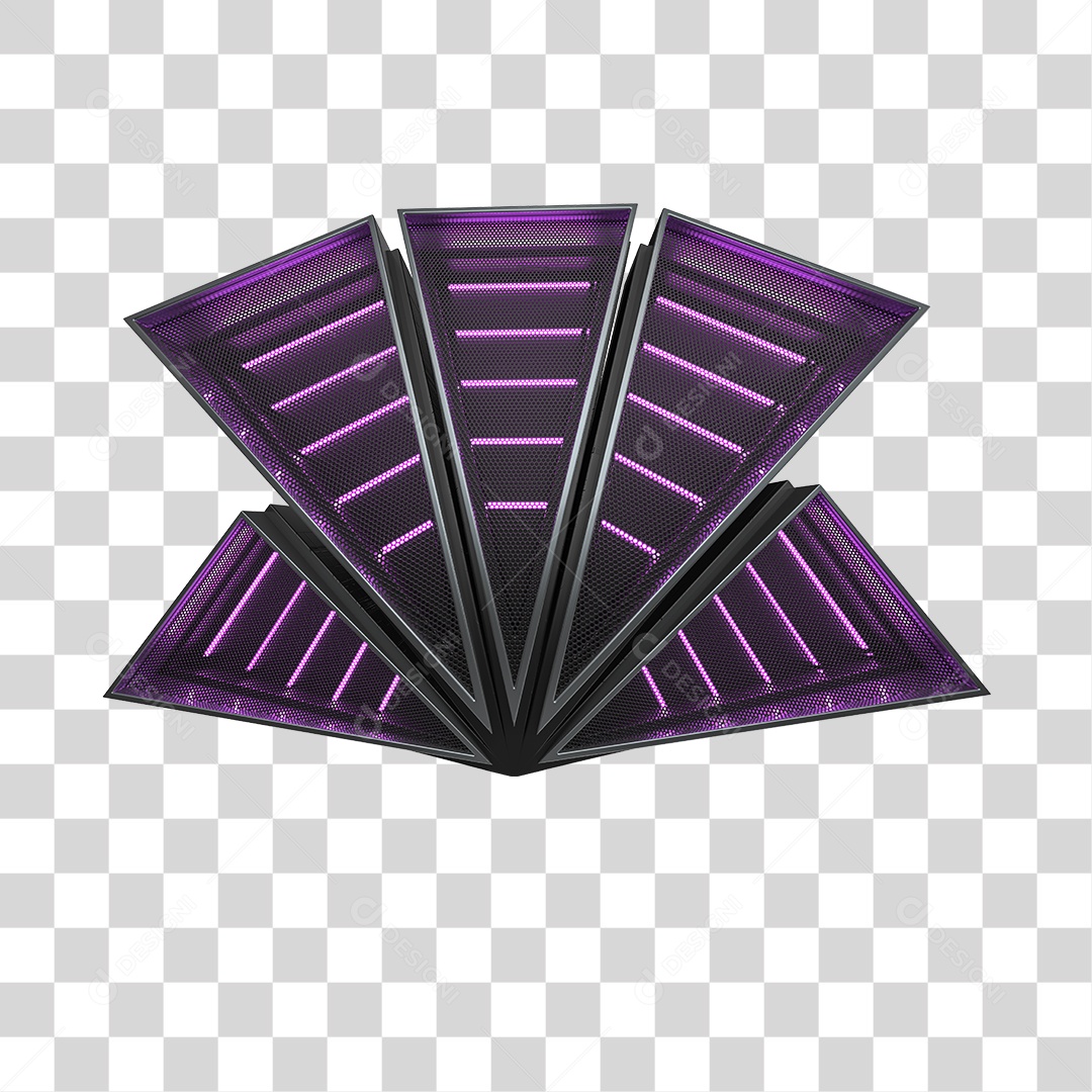 Elemento 3D Para Composição Painel Led PNG Transparente