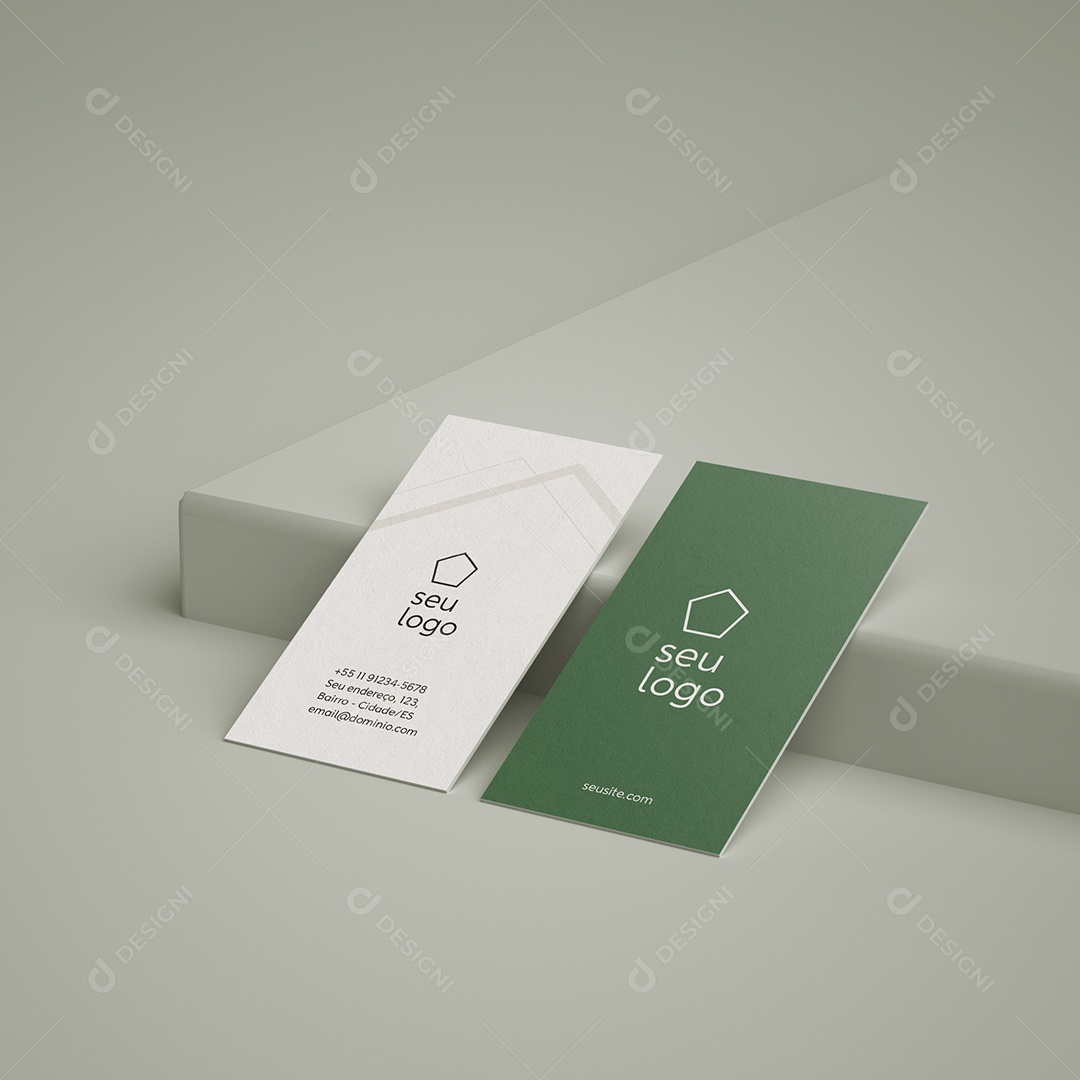 Mockup Cartão de Visita PSD Editável