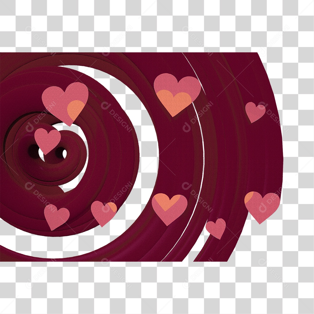 Forma Com Coração Rosa Dia Dos Namorados PNG Transparente