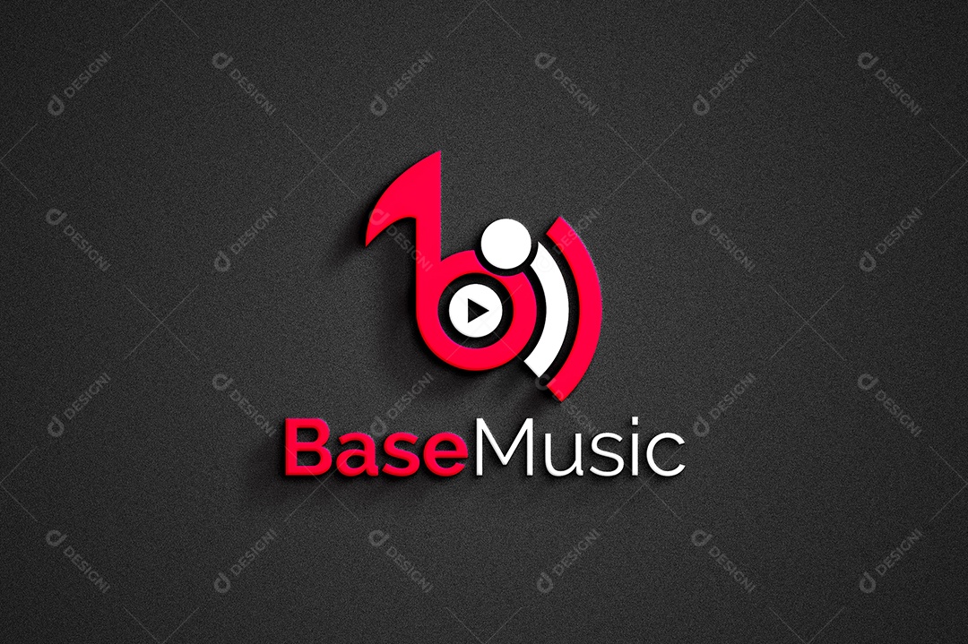 Logo Base Music EPS + AI Editável