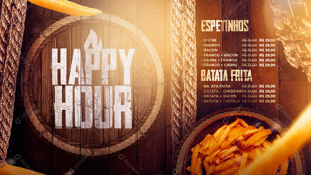 Modelo de Cardápio Restaurante PSD Editável