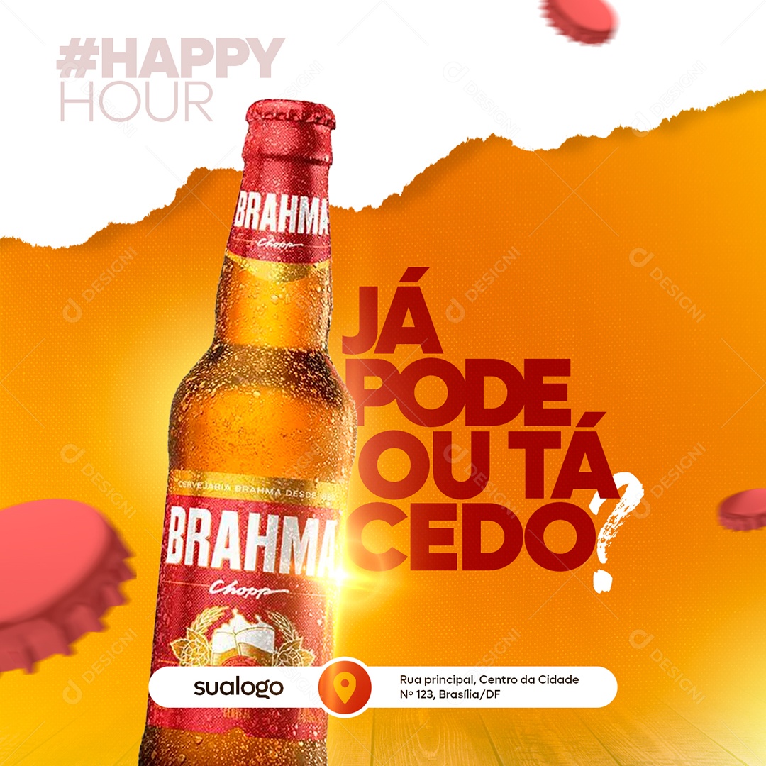 Já Pode ou tá Cedo Social Media PSD Editável