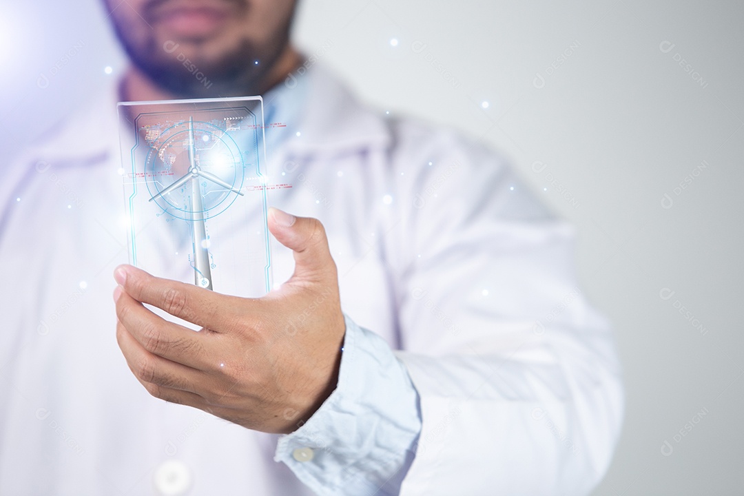 Engenheiro em tecnologia industrial inspecionando protótipos