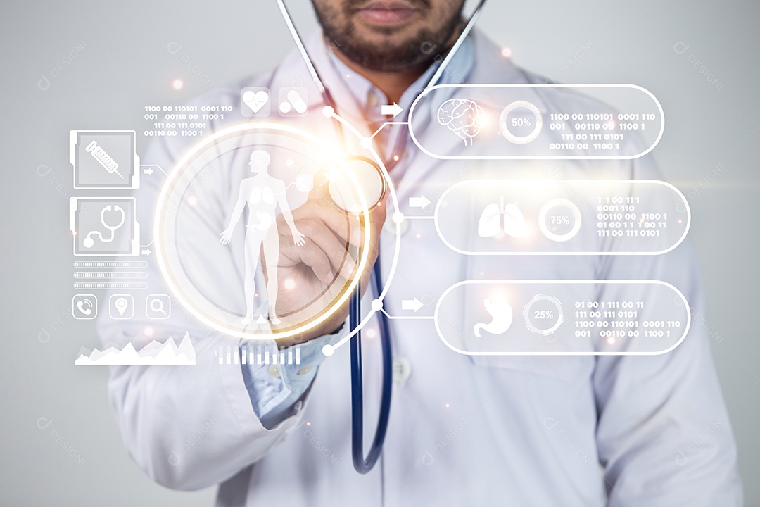 A varredura de impressão digital fornece acesso de segurança com identificação biométrica