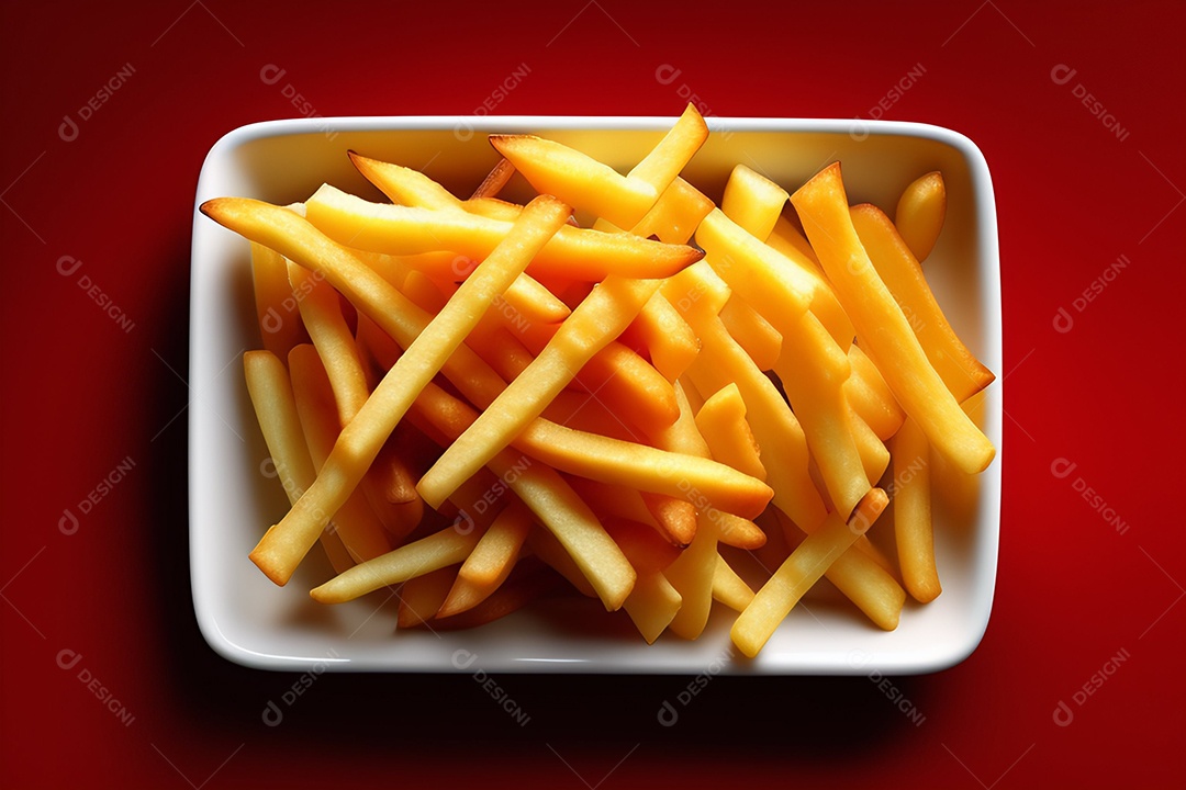 Vista frontal saborosas batatas fritas com molhos