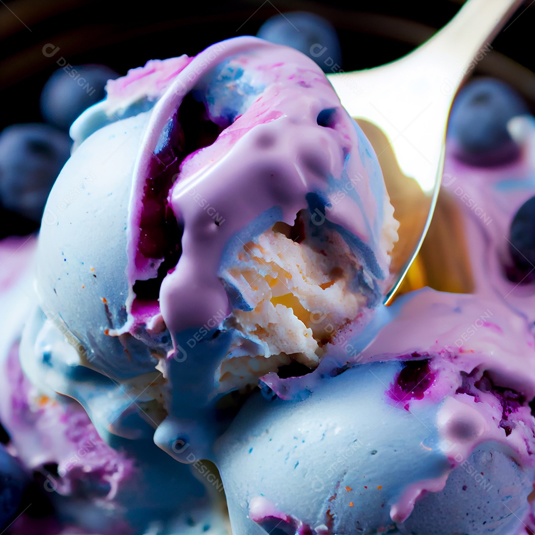 Saboroso sorvete sobre fundo isolado