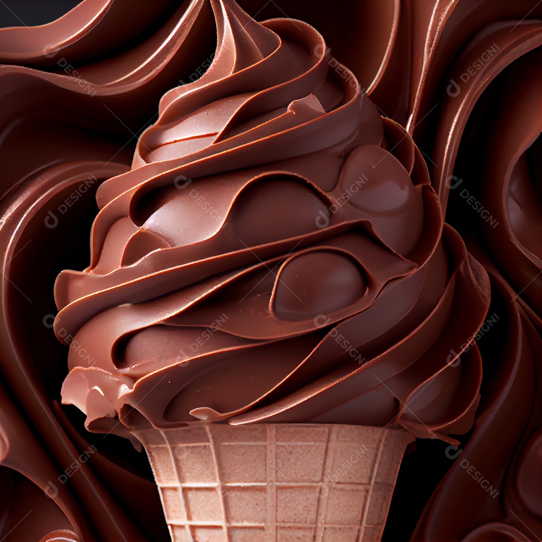 Saboroso sorvete sobre fundo isolado