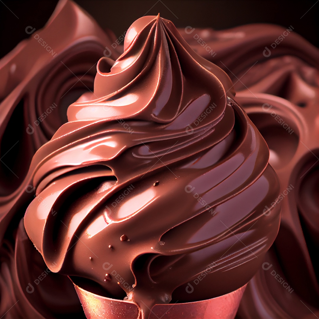 Saboroso sorvete sobre fundo isolado