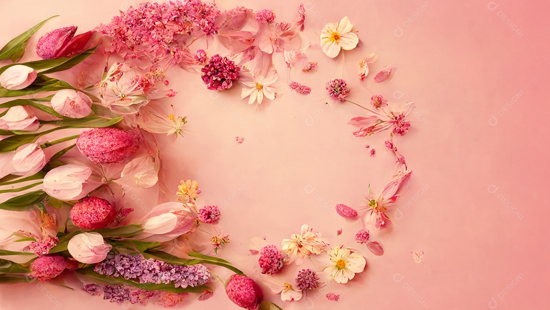 Flores sobre fundo isolado