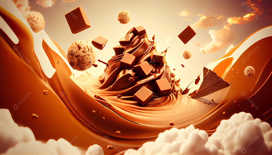 Respingos de chocolate