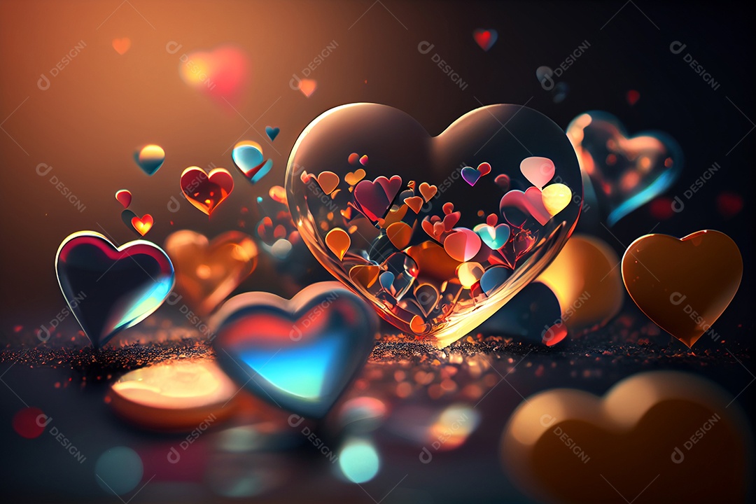 Coração vermelho sobre fundo isolado