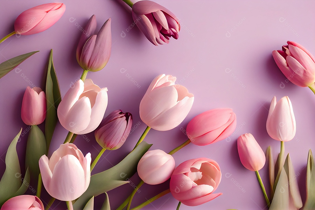 Flores sobre fundo isolado