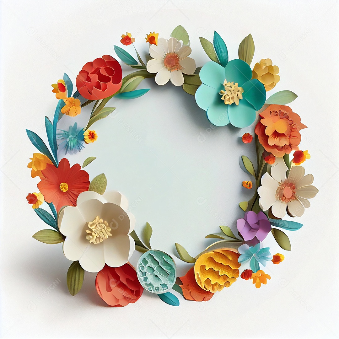 Flores sobre fundo isolado