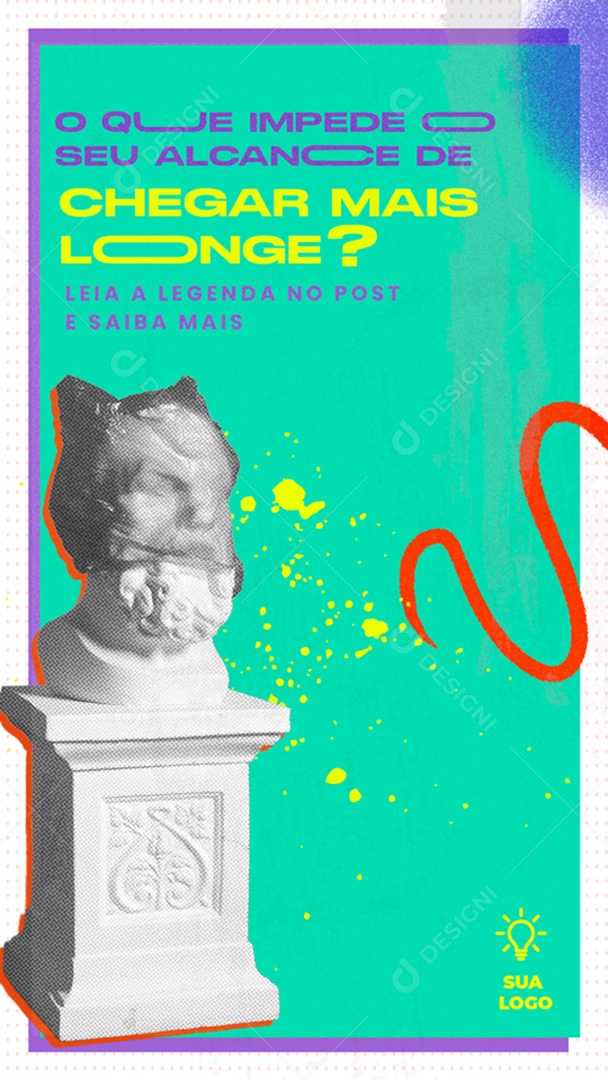 Story O Que Impede o Seu Alcance de Chegar Mais Longe Social Media PSD Editável