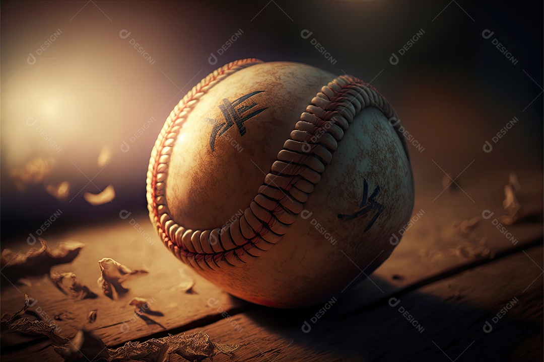 ilustração sobre beisebol