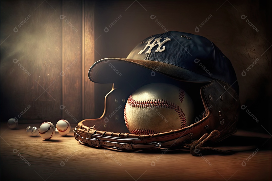 ilustração sobre beisebol