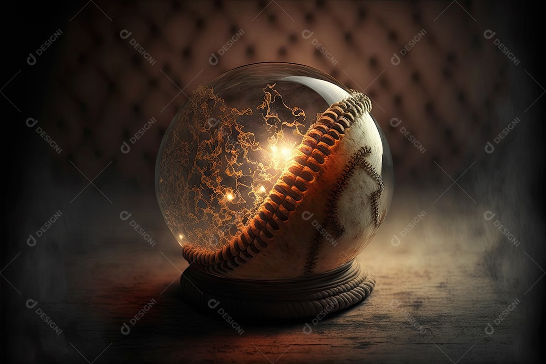 ilustração sobre beisebol