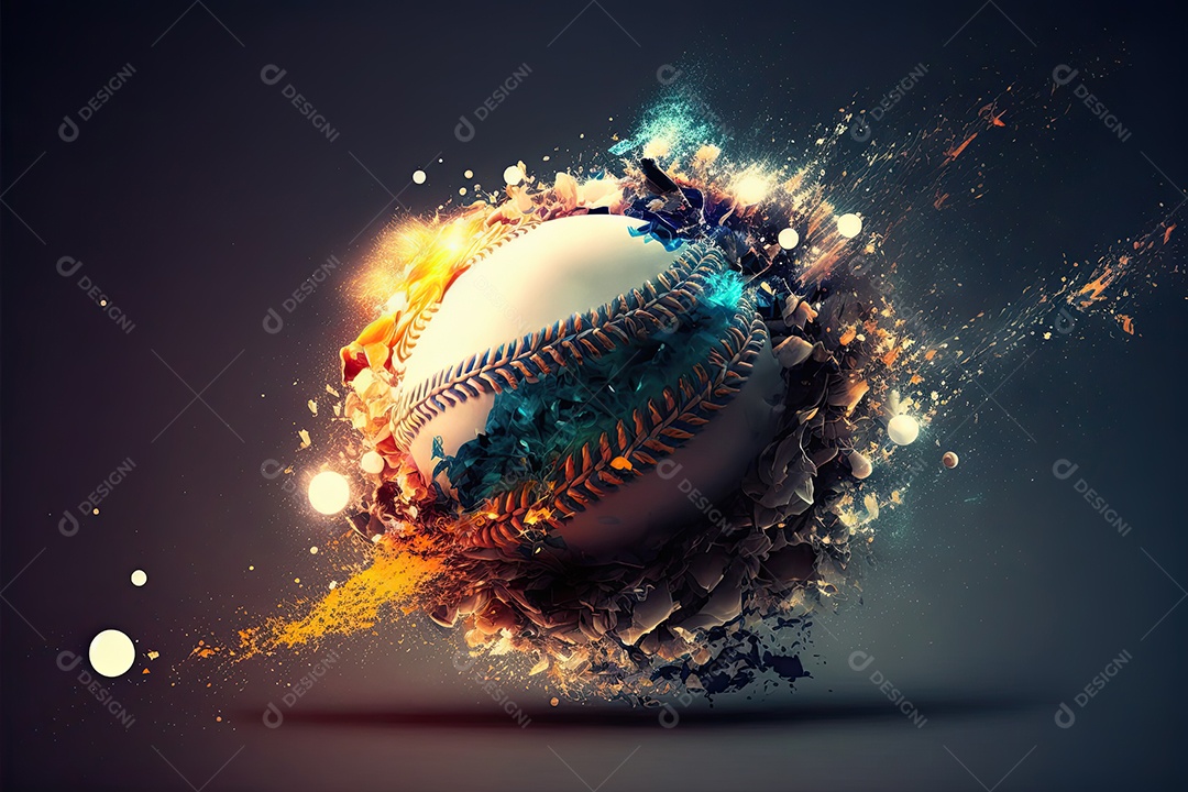 ilustração sobre beisebol