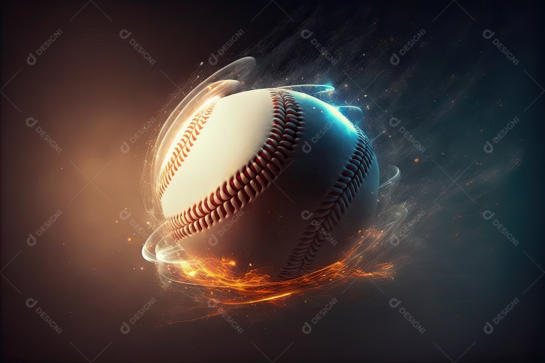 ilustração sobre beisebol