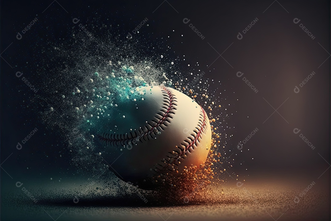 ilustração sobre beisebol