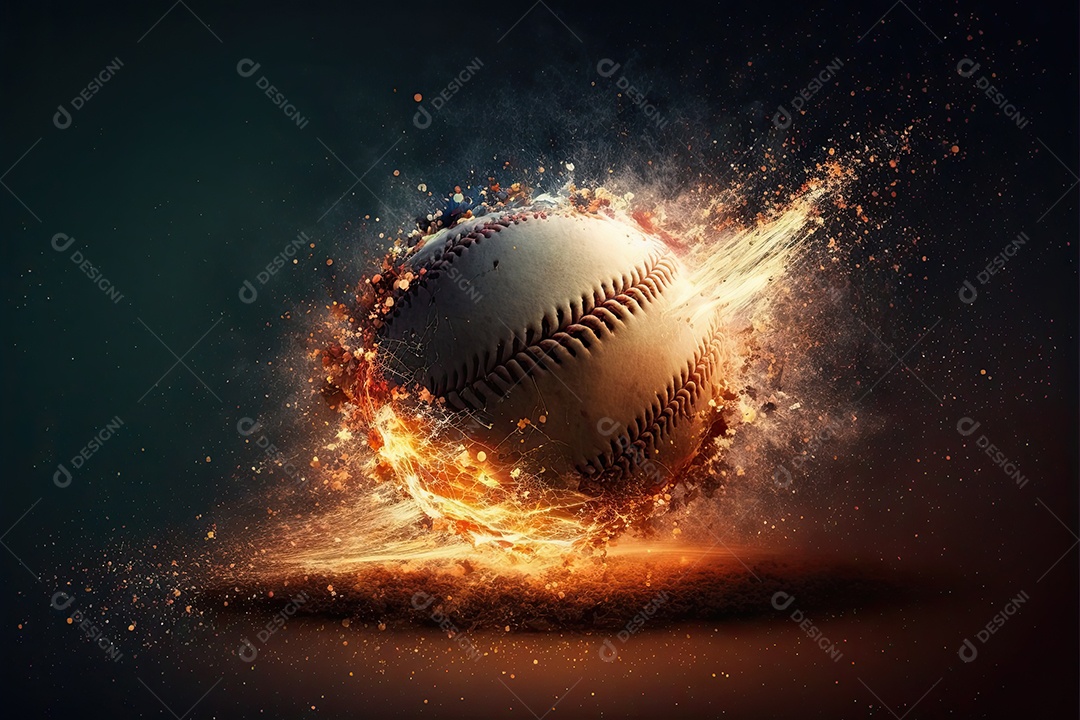 ilustração sobre beisebol