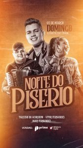 Story Noite Do Piseiro Tarcísio do Acordeon Vitor Fernandes Mari Fernandez Flyer Social Media PSD Editável