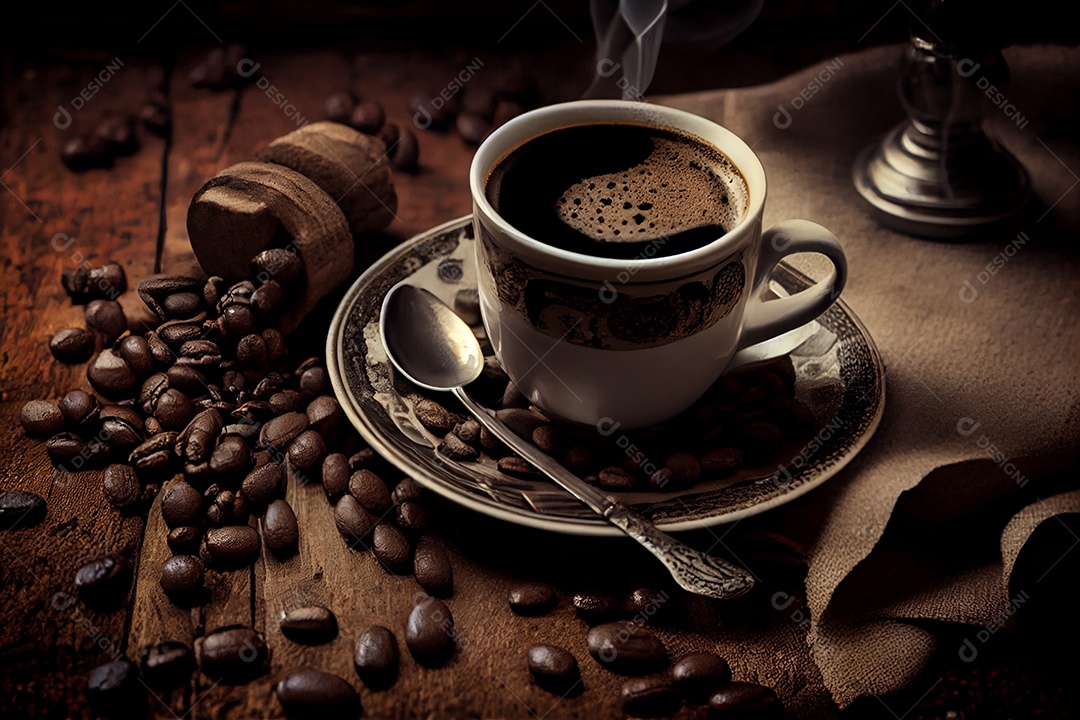 Ilustração xícara de café