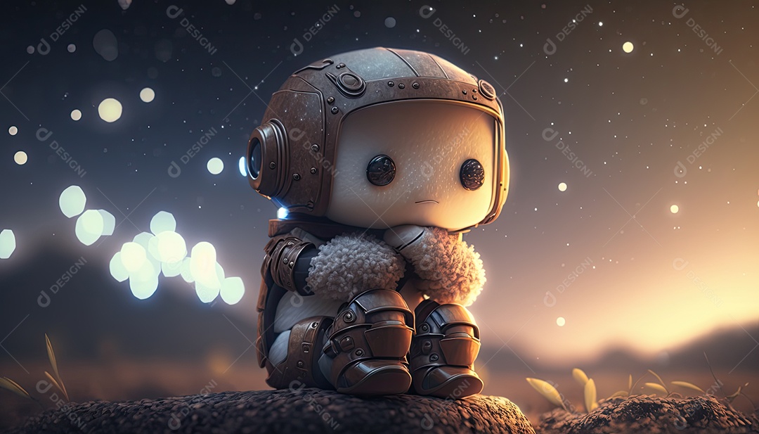 Ilustração sobre inteligência artificial