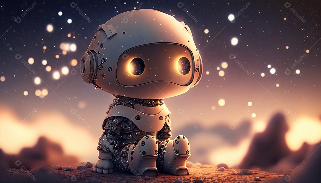 Ilustração sobre inteligência artificial