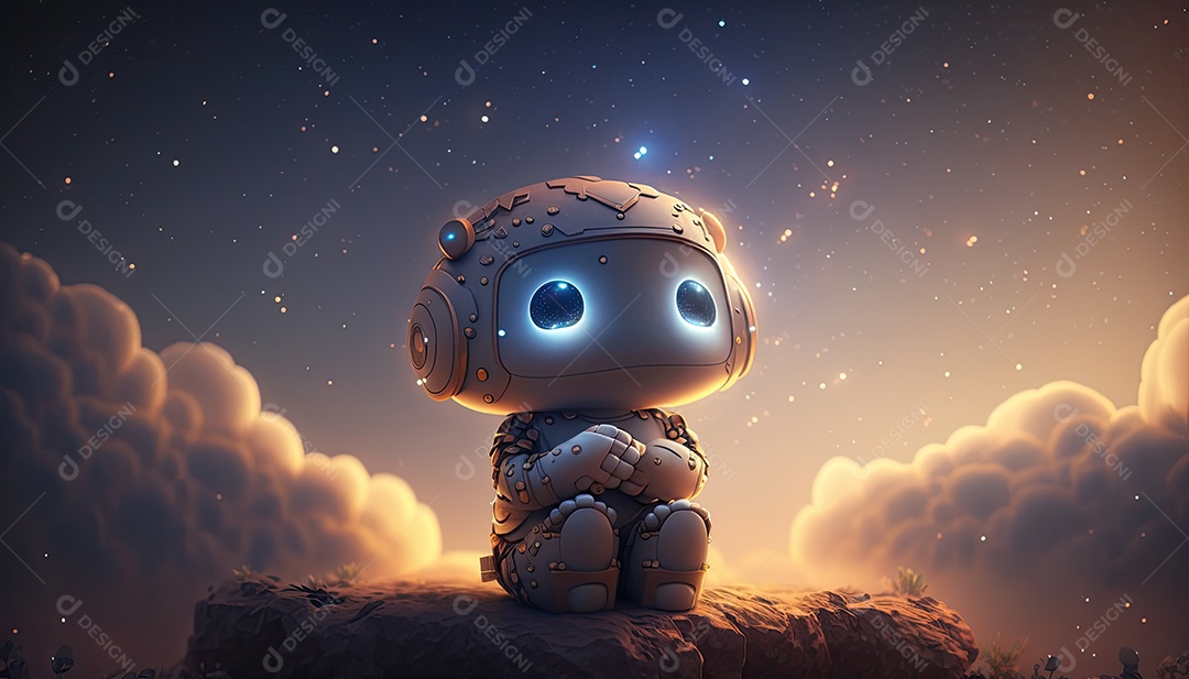 Ilustração sobre inteligência artificial