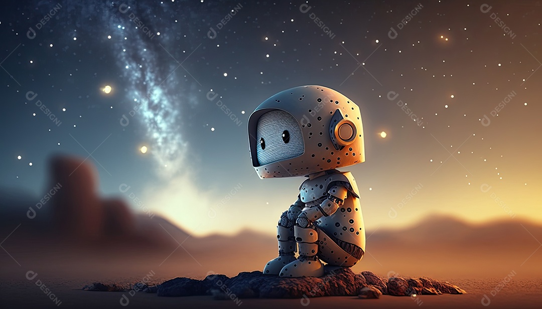 Ilustração sobre inteligência artificial