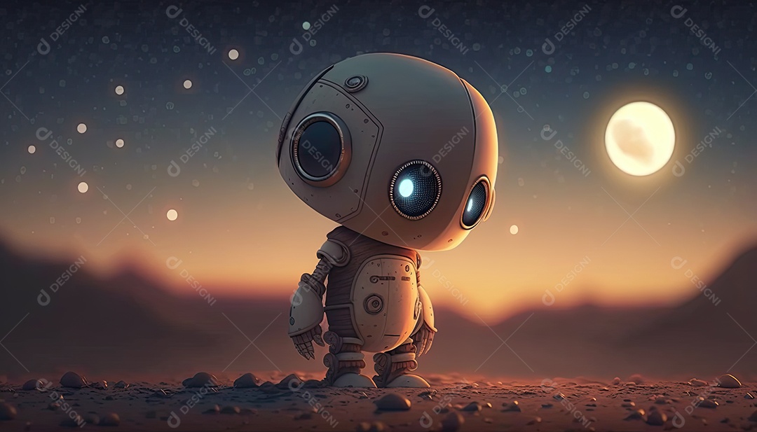 Ilustração sobre inteligência artificial