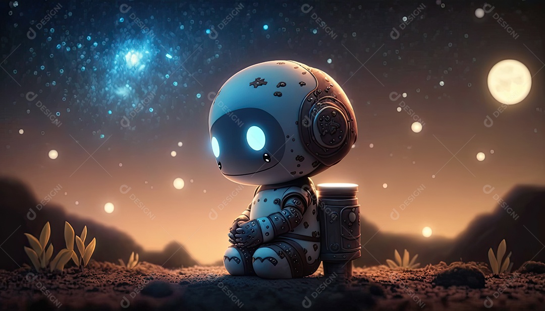 Ilustração sobre inteligência artificial