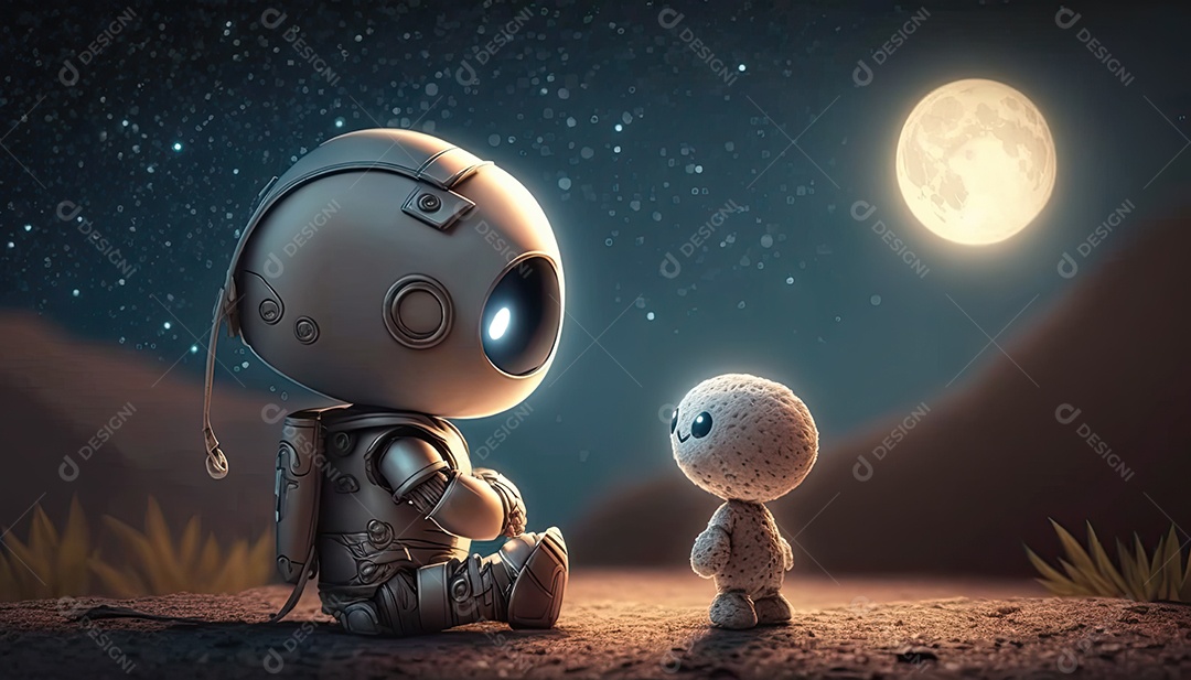 Ilustração sobre inteligência artificial