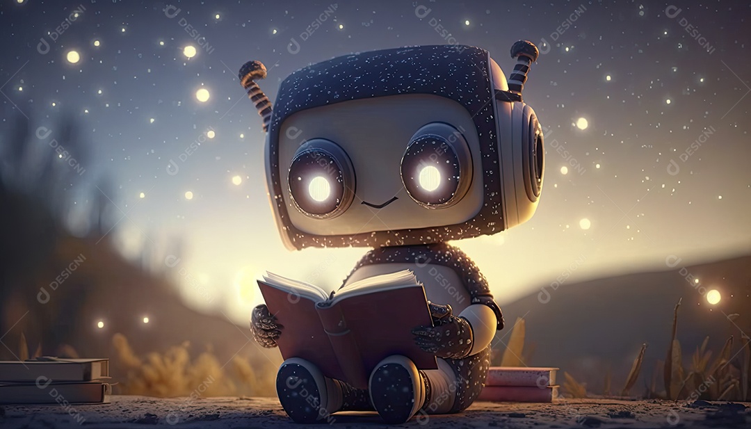 Ilustração sobre inteligência artificial