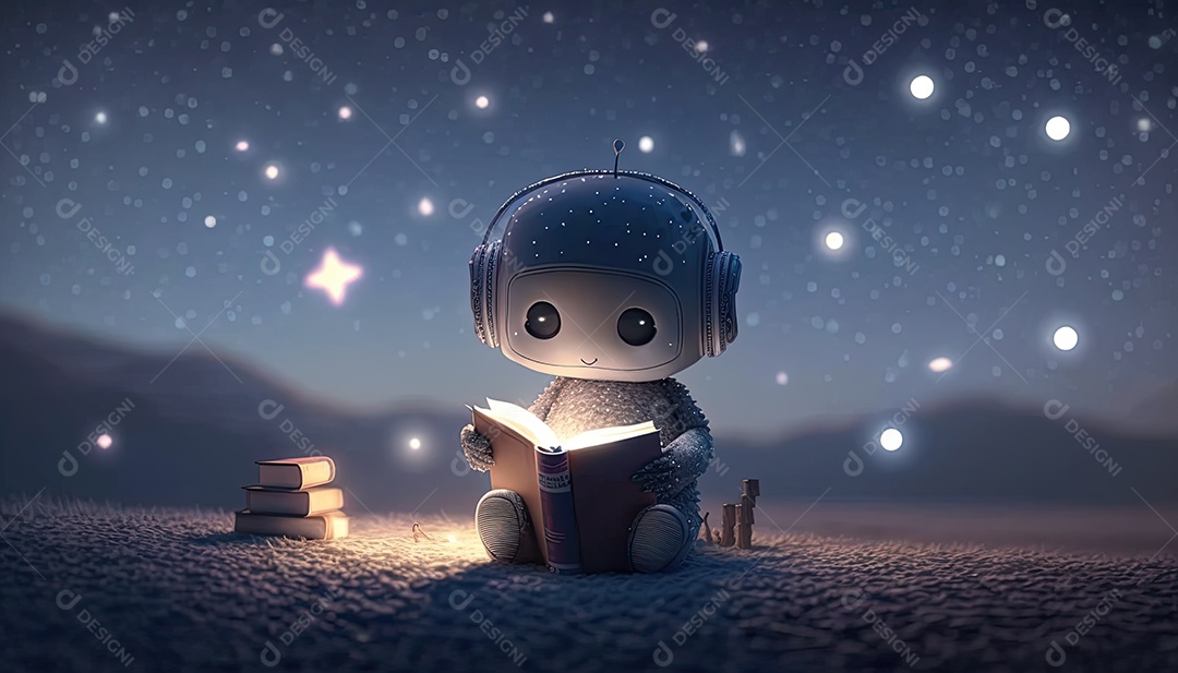 Ilustração sobre inteligência artificial