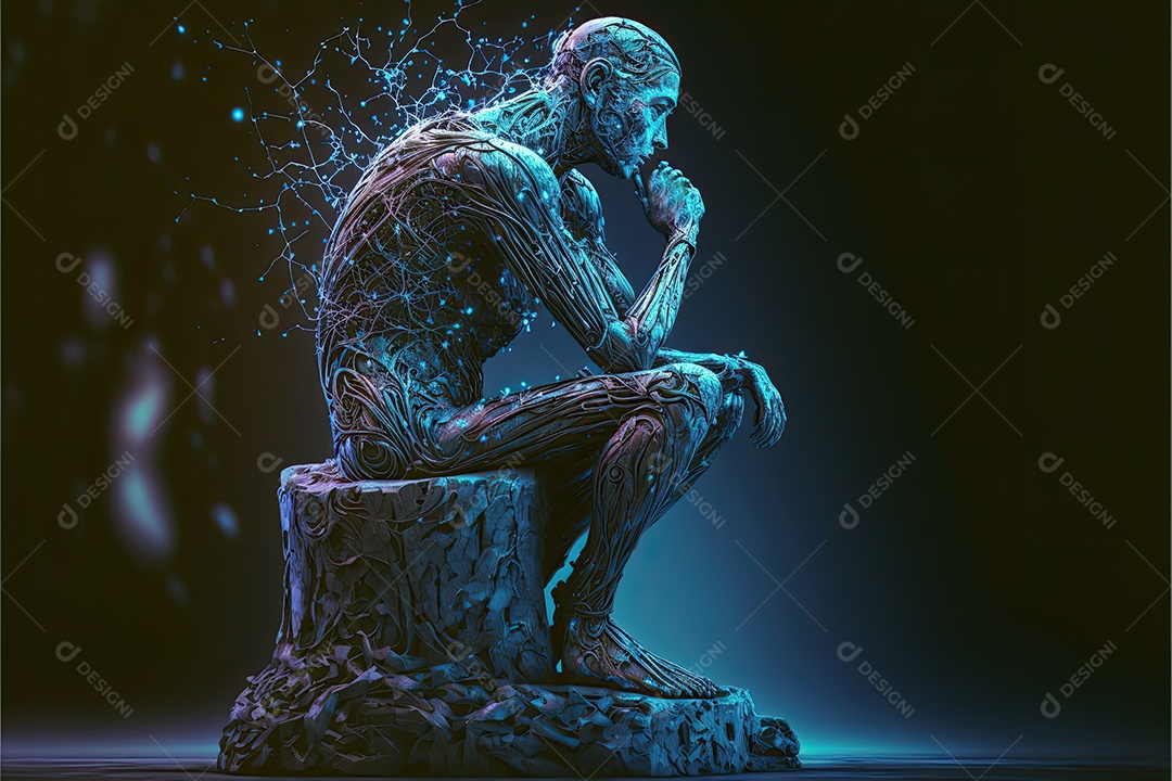 Ilustração sobre inteligência artificial