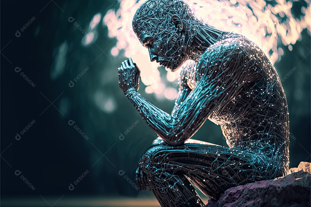 Ilustração sobre inteligência artificial