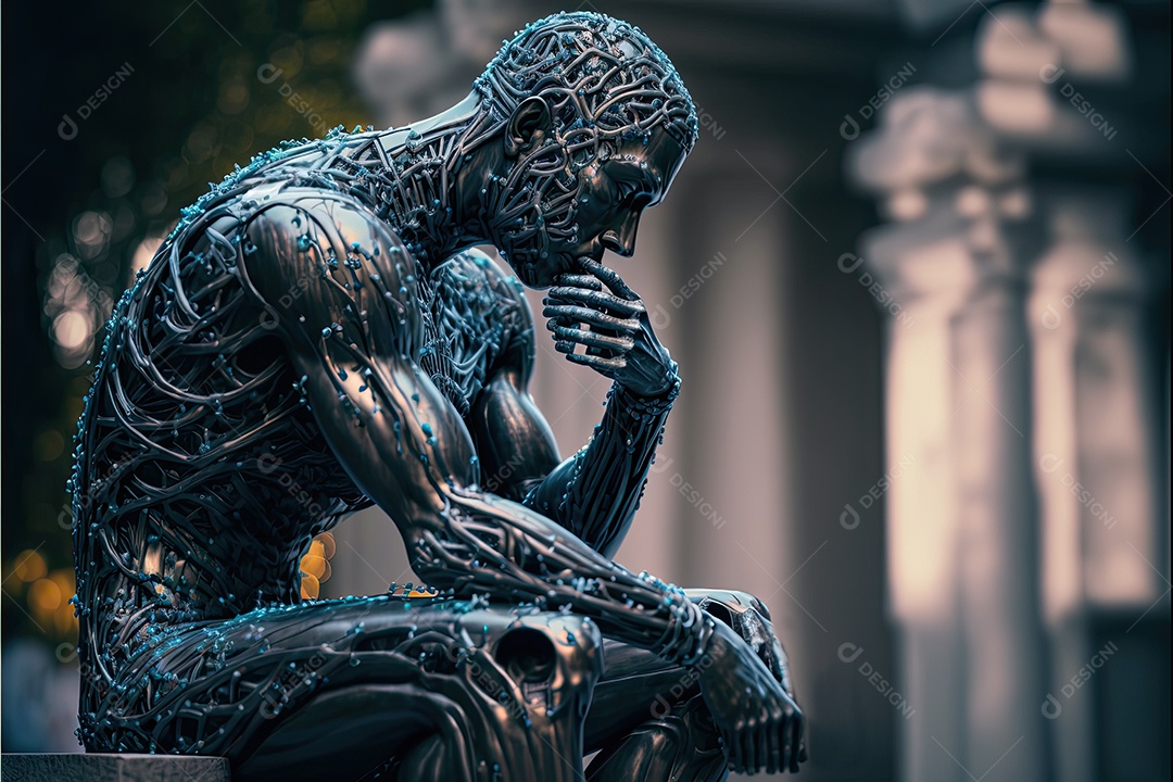 Ilustração sobre inteligência artificial