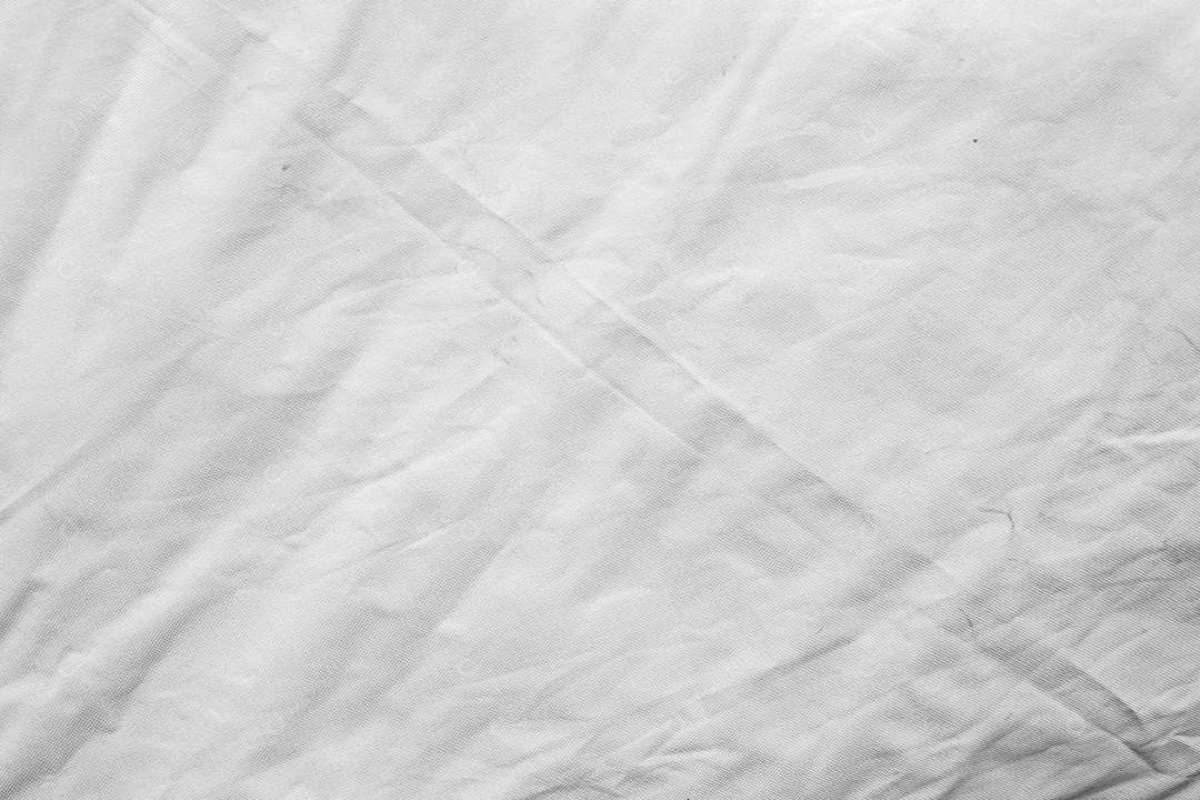 Textura gradiente de linho branco estilo de curva turva de tecido de luxo abstrato, roupa de cama enrugada e sombras cinza escuras, plano de fundo
