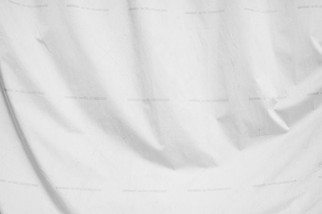 Textura gradiente de linho branco estilo de curva turva de tecido de luxo abstrato, roupa de cama enrugada e sombras cinza escuras, plano de fundo