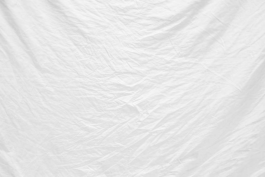 Textura gradiente de linho branco estilo de curva turva de tecido de luxo abstrato, roupa de cama enrugada e sombras cinza escuras, plano de fundo
