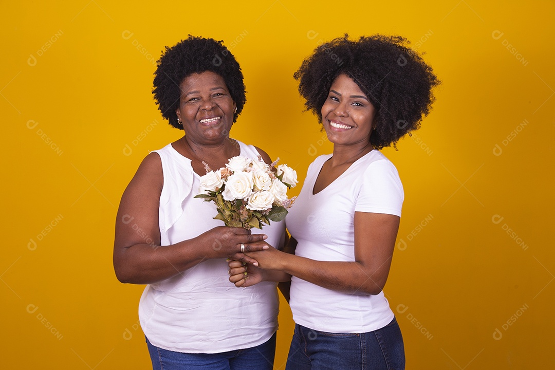 Lindas mulheres jovens sobre fundo isolado