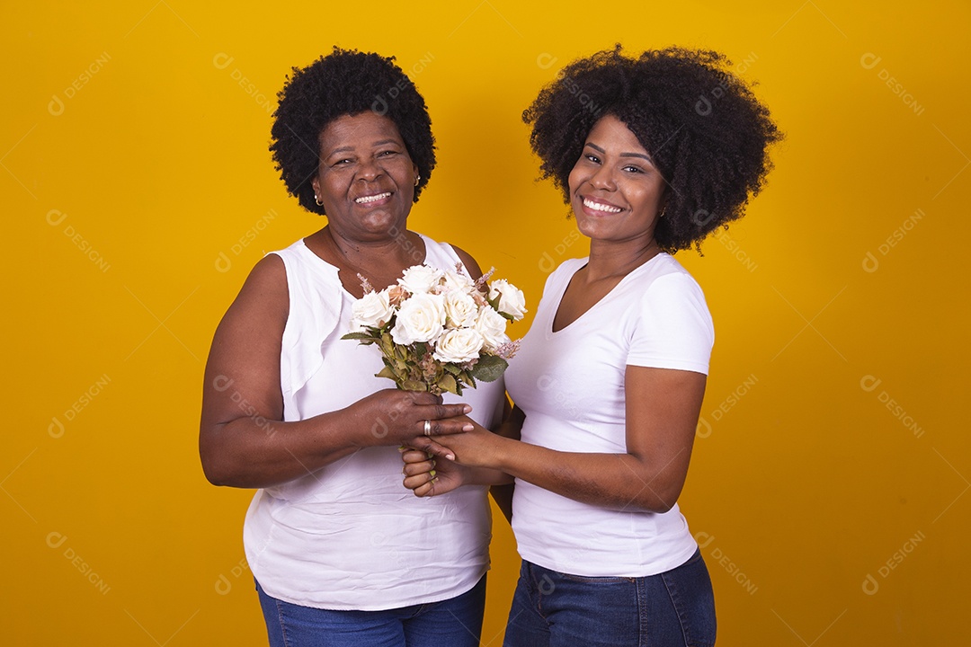 Lindas mulheres jovens sobre fundo isolado