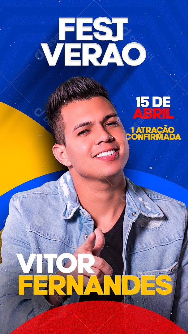 Story Fest Summer Vitor Fernandes Editable Social Media Flyer PSD