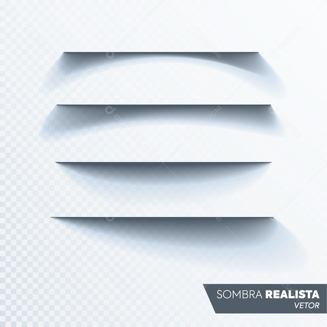 Sombra Realista Vetor EPS Editável